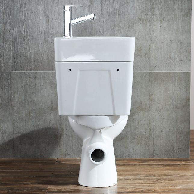 2in1 Space Saving Cloakroom Combi Duo Toilet with Cistern Sink Basin & Tap eBay